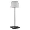 LED stolní lampa KATIE, nabíjecí, černá, IP44