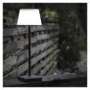 LED stolní lampa KATIE, nabíjecí, černá, IP44