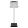 LED stolní lampa KATIE, nabíjecí, černá, IP44
