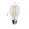 LED žárovka Filament A60 / E27 / 7,5W (75 W) / 1 055 lm / teplá bílá / stmívatelná