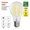 LED žárovka Filament A60 A CLASS / E27 / 7,2 W (100 W) / 1521 lm / teplá bílá