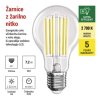 LED žárovka Filament A60 A CLASS / E27 / 7,2 W (100 W) / 1521 lm / teplá bílá