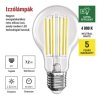 LED žárovka Filament A60 A CLASS / E27 / 7,2 W (100 W) / 1521 lm / neutrální bílá