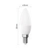 61477 1 led zarovka classic svicka e14 6 5 w 60 w 806 lm tepla bila