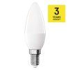 61477 3 led zarovka classic svicka e14 6 5 w 60 w 806 lm tepla bila