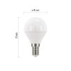 LED žárovka Classic Mini Globe / E14 / 5 W (40 W) / 470 lm / teplá bílá