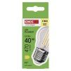 61771 5 led zarovka filament mini globe e27 3 4 w 40 w 470 lm tepla bila