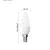 61858 1 led zarovka basic svicka e14 5 5 w 40 w 470 lm tepla bila