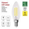 LED žárovka Filament svíčka A CLASS / E14 / 3,8 W (60 W) / 806 lm / neutrální bílá