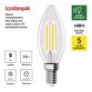 LED žárovka Filament svíčka A CLASS / E14 / 3,8 W (60 W) / 806 lm / neutrální bílá