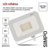 62315 12 led reflektor simpo 20w bily ip65 2000 lm neutralni bila