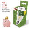 LED žárovka Filament Mini Globe  A CLASS/ E14 / 3,8 W (60 W) / 806 lm / neutrální bílá