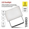 64976 10 led reflektor tambo 10 w 1000l m ip65 cerny