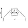 65399 2 rohovy hlinikovy profil as pro sadrokarton pro led pasky