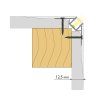 65399 3 rohovy hlinikovy profil as pro sadrokarton pro led pasky