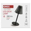 LED stolní lampa GRACE, nabíjecí, IP44