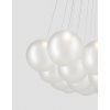 Random Cloud frosted white, 14 lights diam 23