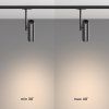 Reflektorové svítidlo ELTI 1xGU10 pro 1F systém UNITY, v. 20,3 cm, černé