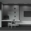 LED svítidlo POINTS bílé 10W pro 1F systém UNITY, d. 38,2 cm, 4000K nestmívatelné