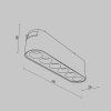 LED svítidlo POINTS černé 6W pro systém RADITY, d. 11,6 cm, 3000K nestmívatelné