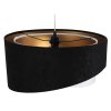 Závěsné svítidlo GALAXY černé, 1xE27, ø 45 cm