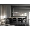 fragment line black brushed silver