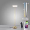 Stojací LED lampa Q-ETIENNE 27,5W, v. 152 cm, Smart Home, CCT 2700-5000K (Barva Mosaz)