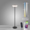 Stojací LED lampa Q-ETIENNE 27,5W, v. 152 cm, Smart Home, CCT 2700-5000K (Barva Černá)