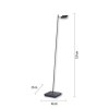 Stojací LED lampa PURE MIRA 7,5W, v. 138 cm, 2700-5000K (Barva Antracit)
