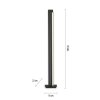 Stojací LED lampa PURE-LINES, 20W, v. 140 cm, 2700-5000K (Barva Antracit)