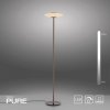 Stojací LED lampa PURE Vitrum, 18W, v. 180 cm, 2700K (Barva Hnědá)