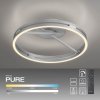 Stropní LED svítidlo PURE Loop, pr.60cm, 7W+30W 2700-5000K, šedá