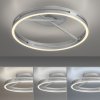 Stropní LED svítidlo PURE Loop, pr.60cm, 7W+30W 2700-5000K, šedá