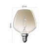 89252 1 led zarovka deco s123 e27 3 5 w 14 w 130 lm flame