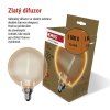 89264 3 led zarovka deco g130oa e27 4 w 22 w 220 lm flame