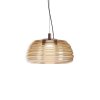 Coffee, amber Závěsné LED svítidlo ONDULA 20W, ø 41 cm, CCT 2700 3000K