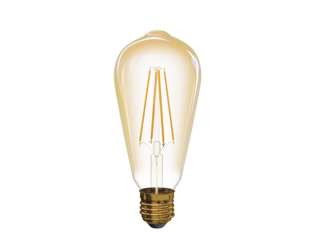 LED žiarovka Vintage ST64 4W E27 teplá biela+