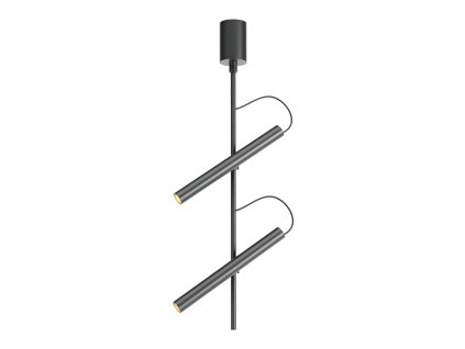 Stropné LED svietidlo PRAXI v: 511mm, 14,6W (Farba Čierna, Teplota světla 3000K - teplá biela)