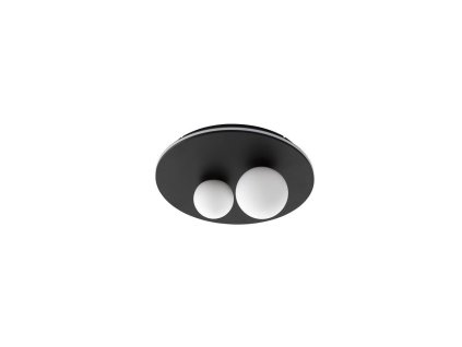 48866 stropni led svitidlo velna cerny hlinik a opalove sklo 3000k 40w stmivatelne