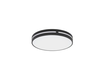 Stropné LED svietidlo WHEEL čierny hliník a akryl 30W 3000K (Farba Čierna)