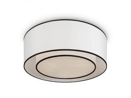 Stropné svietidlo BALBO, 60W, ⌀ 52 cm, 3xE27 (Farba Biela/Čierna)
