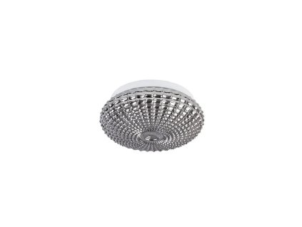 50738 1 stropni svitidlo clam kourove chromove sklo bila kov e27 2x12w ip44