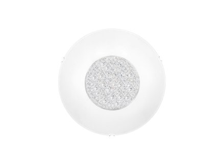 50969 stropni svitidlo era bile sklo a kristal chromovany kov e27 2x12w