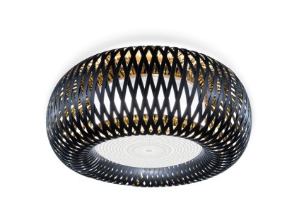 lampada soffitto kalatos nero oro 1