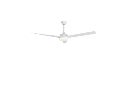 Stropný ventilátor so svetlom FLOW matná biela oceľ a sklo biela 5 rýchlostné diaľkové ovládanie 37W LED 3000K
