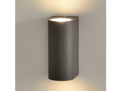 Vonkajšie nástenné LED svietidlo BOJ, v. 15 cm, 2x6W, CRI90, IP54