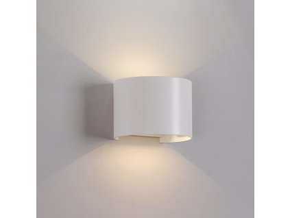 Vonkajšie nástenné LED svietidlo KOWA, š. 14 cm, 2x6W, CRI90, IP65 (Farba Biela)