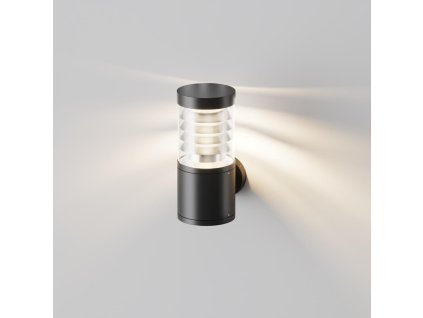 Vonkajšie nástenné LED svietidlo SPIR, 12W, v. 30 cm, CRI80, IP54