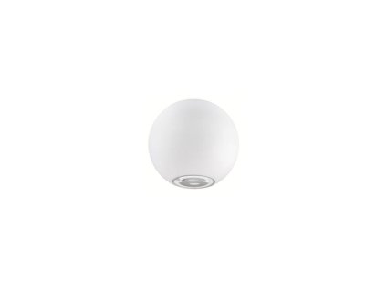 Vonkajšie nástenné svietidlo COMO biela hliník a sklo LED 2x5W 3000K 2x51st. IP54 svetlo v dvoch smeroch