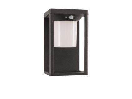 Vonkajšie nástenné svietidlo LOVETO, LED 1.5W 3000K 3.7V, IP65 solárny/vypínač na tele/pohybový senzor